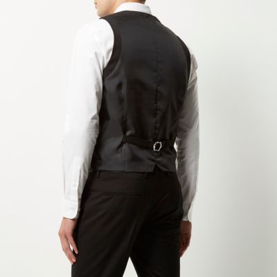 Black tuxedo waistcoat